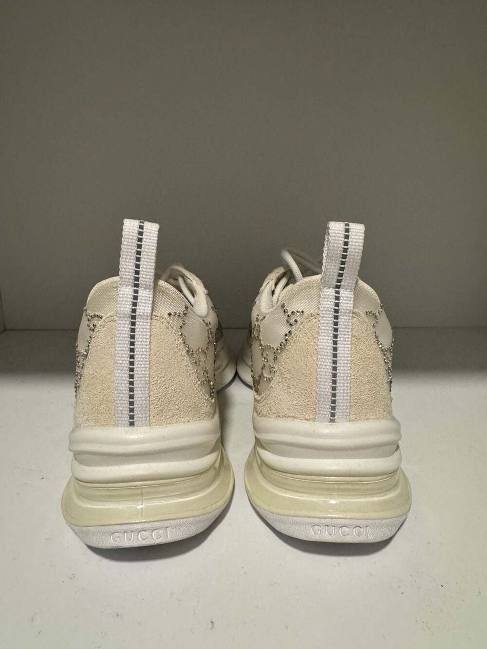 Gucci Sneaker 'GG Crystal - White' - WMNS SIZE 7 US - Picture 4 of 6